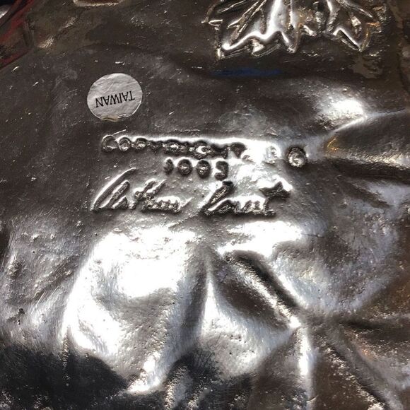 Serving set of 2 Arthur Court grape vines dish and platter - Picture 7 of 9